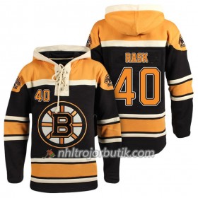 Män Ishockey Boston Bruins Tuukka Rask 40 Svart Sawyer Hooded Sweatshirt